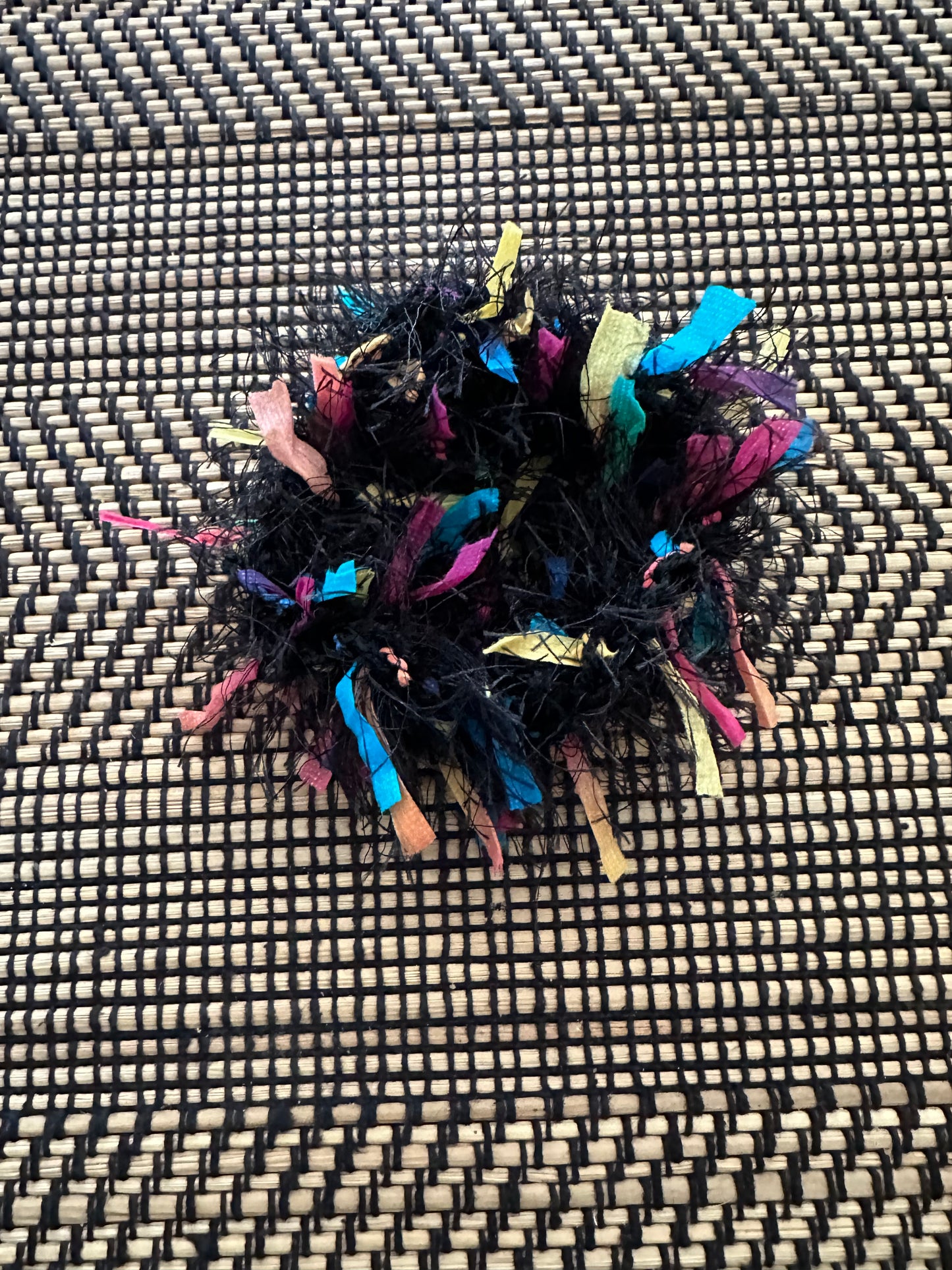 Multi use fuzzy scrunchie