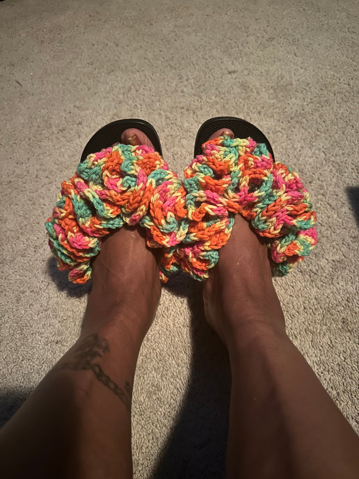 Trendy Ruffle Flip Flops