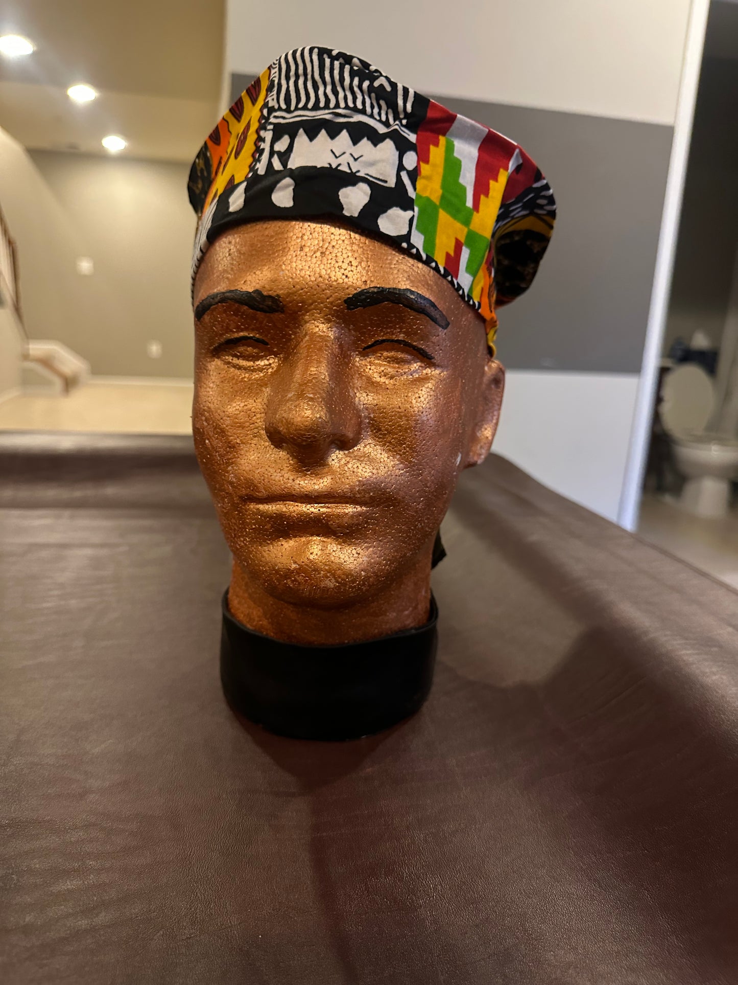 African print hat