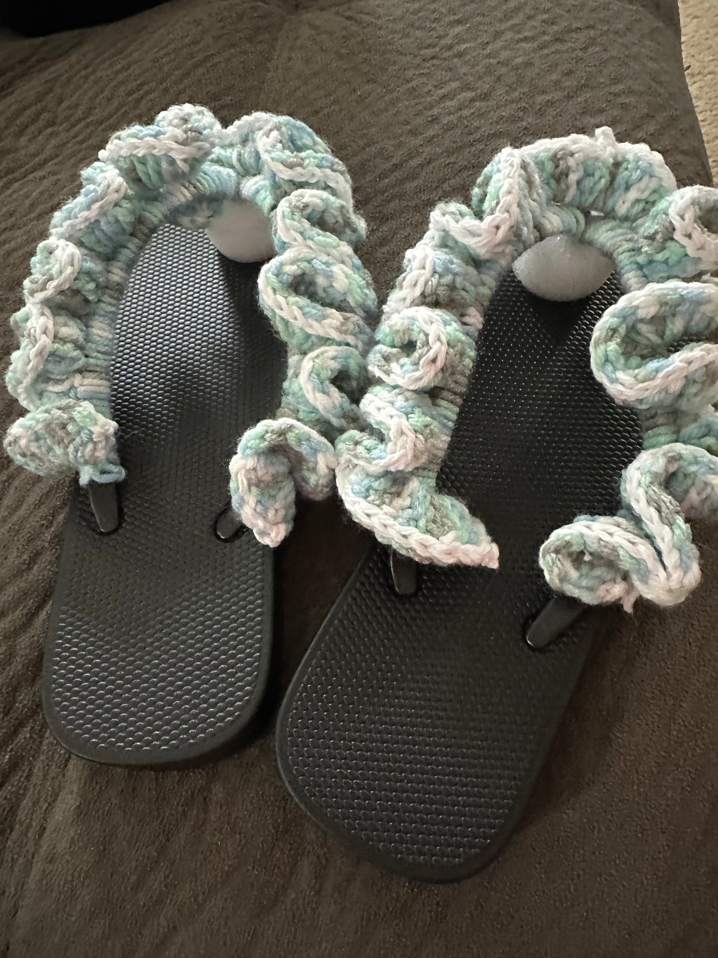 New Ruffle Flip Flops