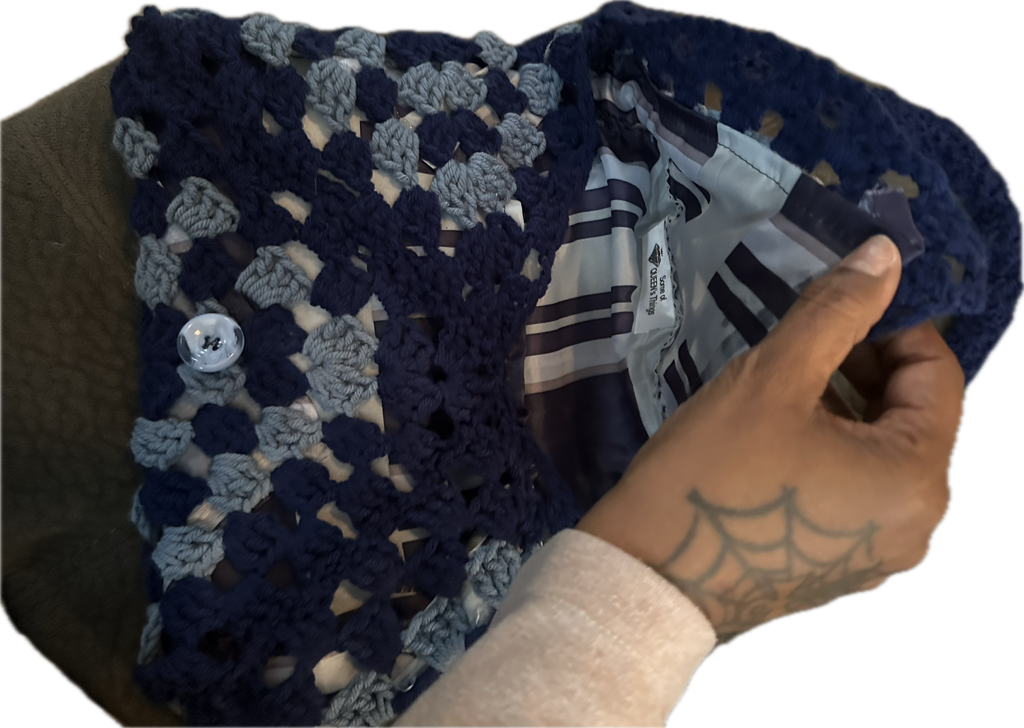 Granny square purse