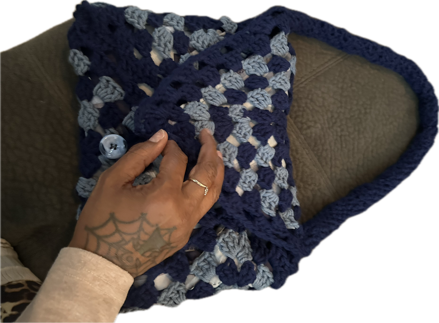 Granny square purse