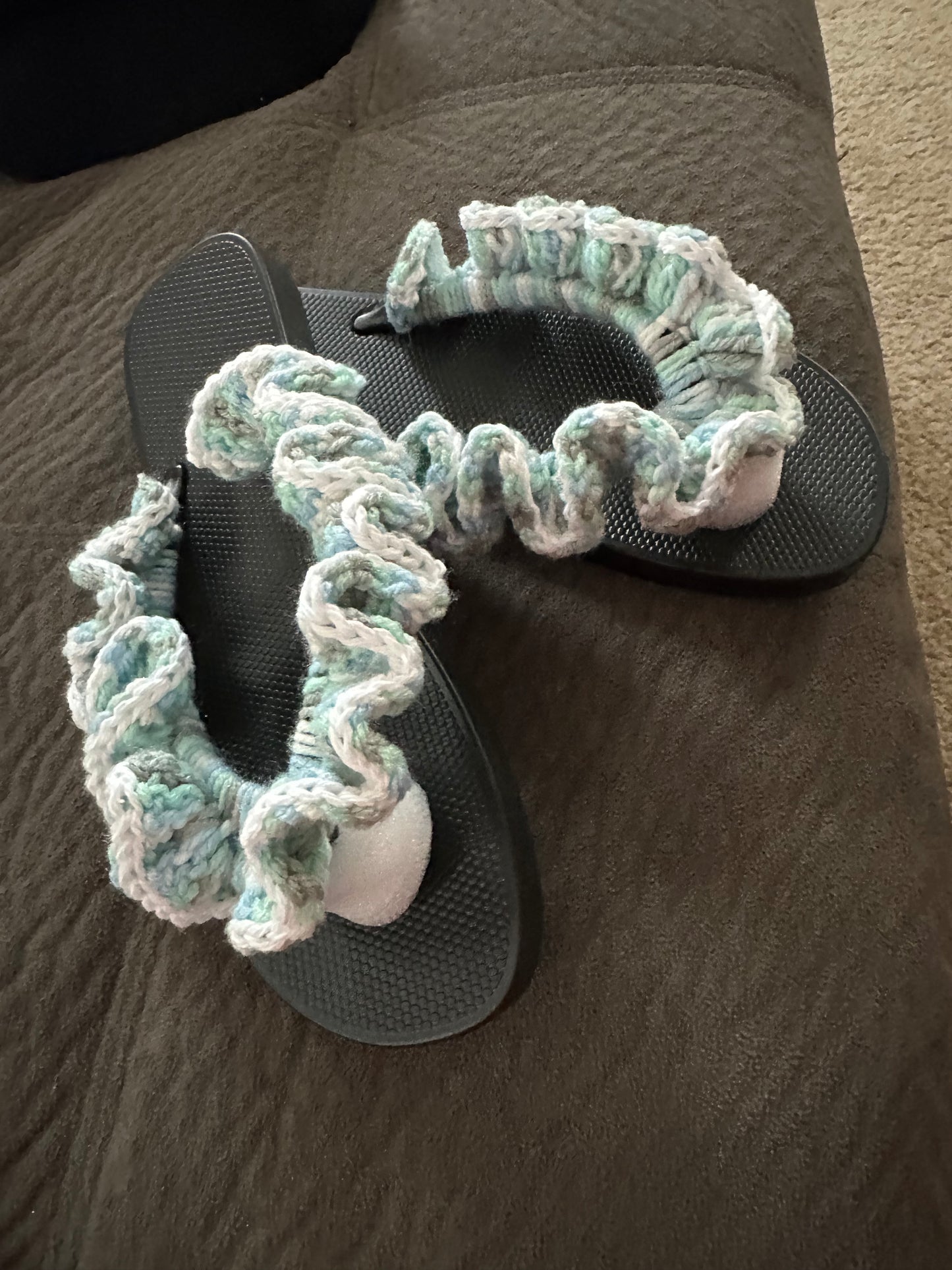 New Ruffle Flip Flops